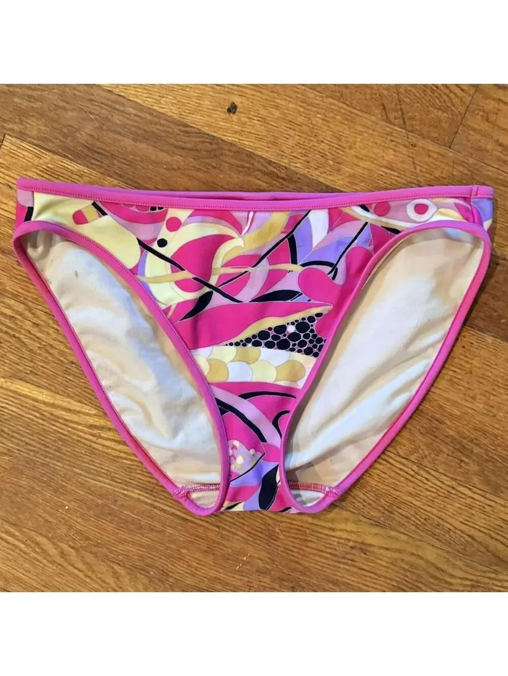 Vintage Spiegel Pink Psychedelic Retro Tankini Set - Size 12